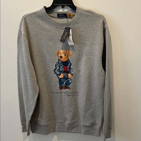 Ralph Lauren Polo Bear Fleece Sweatshirt Size LT, NWT - Picture 2 of 12